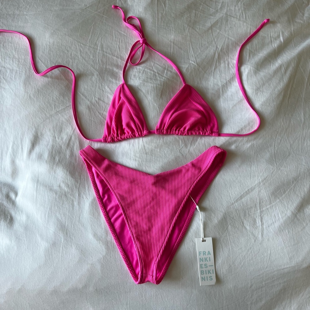 Hot Pink Frankies Bikini top and bottom
